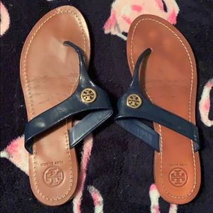 Tory Burch navy sandals